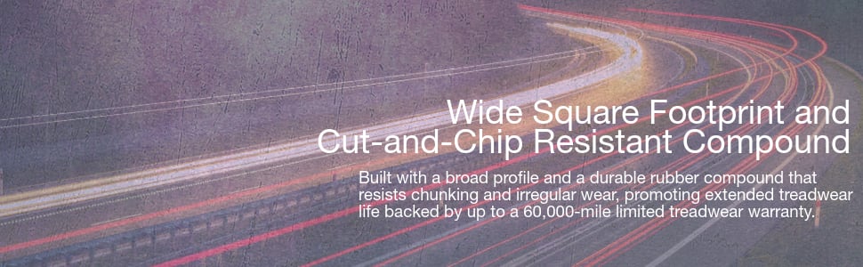 Laufenn X Fit HP LA41 tires Wide Square Footprint and Cut-and-Chip Resistant Compound