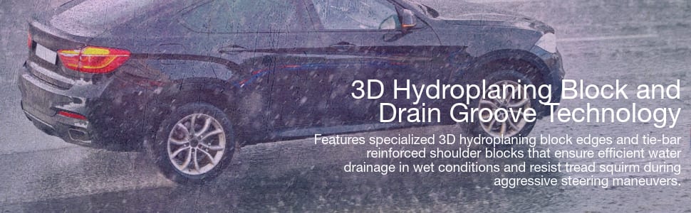 Laufenn S FIT AS LH01 tires 3D Hydroplaning block and drain groove technology