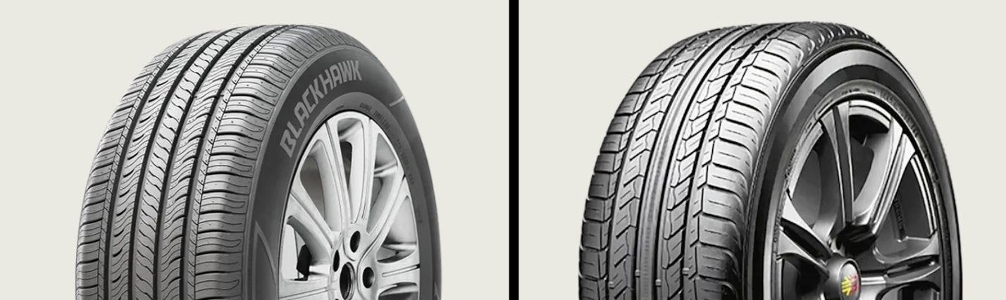 BlackHawk Street-H HH11 vs Summit Ultramax A/S tires side-by-side