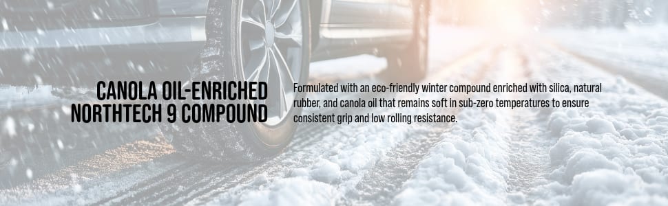 Nokian Nordman North 9 Studded tires Canola Oil-Enriched NorthTech 9 Compound