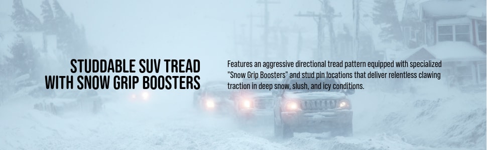 Nokian Nordman North 9 SUV tires Studdable SUV tread with Snow Grip Boosters