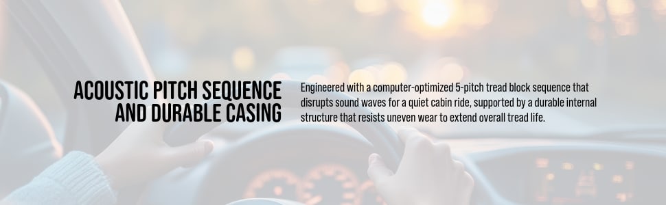 Nokian Surpass AS01 tires Acoustic pitch sequence and durable casing