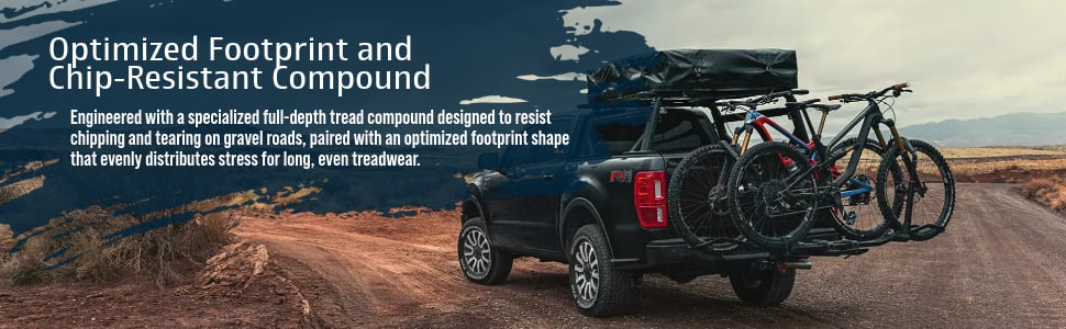 BFGoodrich Trail‑Terrain T/A tires Optimized Footprint and Chip-Resistant Compound