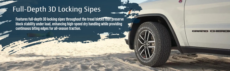 BFGoodrich Trail‑Terrain T/A tires Full-Depth 3D Locking Sipes