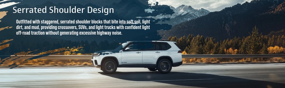 BFGoodrich Trail‑Terrain T/A tires Serrated Shoulder Design