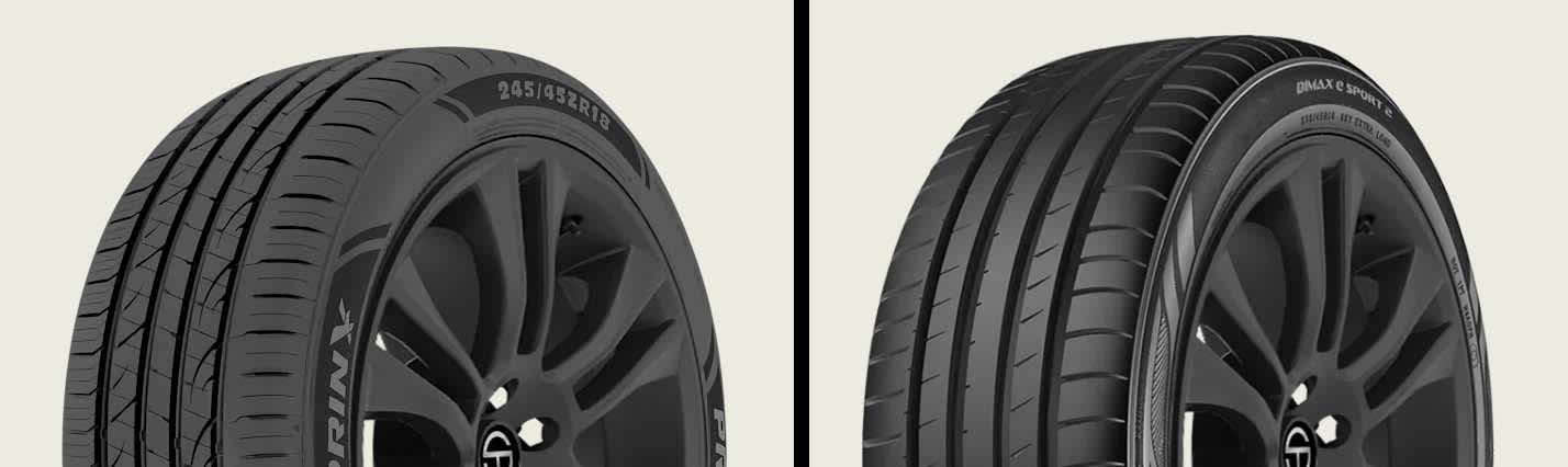 Prinx HiRACE HZ2 A/S vs Radar DIMAX e-Sport 2 tires
