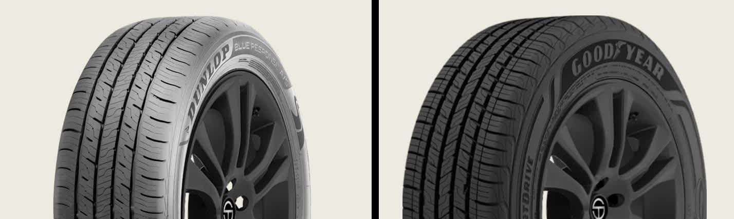 Dunlop Blue Response A/S vs Goodyear Assurance ComfortDrive tires
