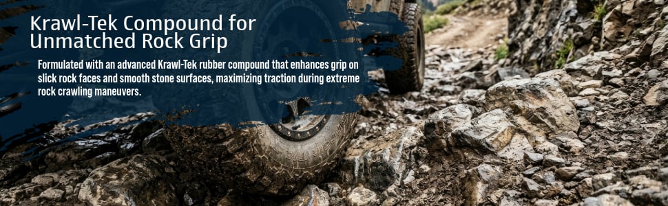 BFGoodrich Mud-Terrain T/A KM3 tires Krawl-Tek Compound for Unmatched Rock Grip