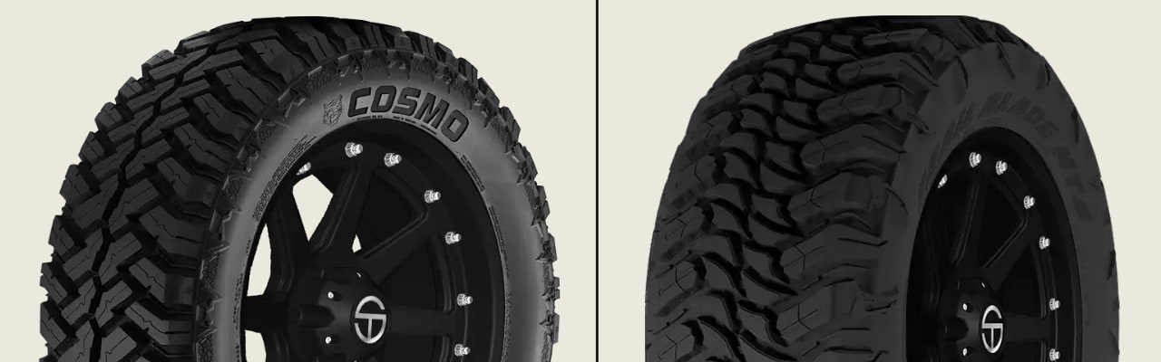 Cosmo Mud Kicker vs Atturo Trail Blade M/T tires