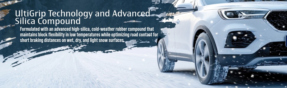 BFGoodrich g-Force Comp-2 A/S+ tires UltiGrip Technology and Advanced Silica Compound