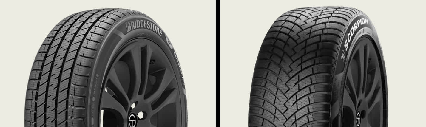 Bridgestone UltraWeather vs Pirelli Scorpion WeatherActive tires