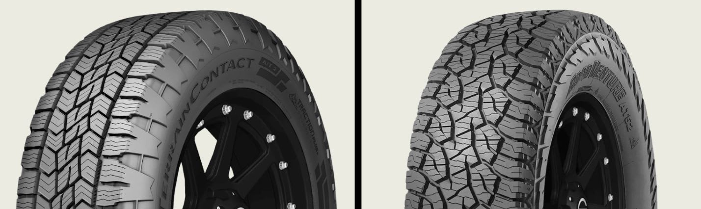 Continental TerrainContact A/T 2 vs Kumho Road Venture AT52 tires