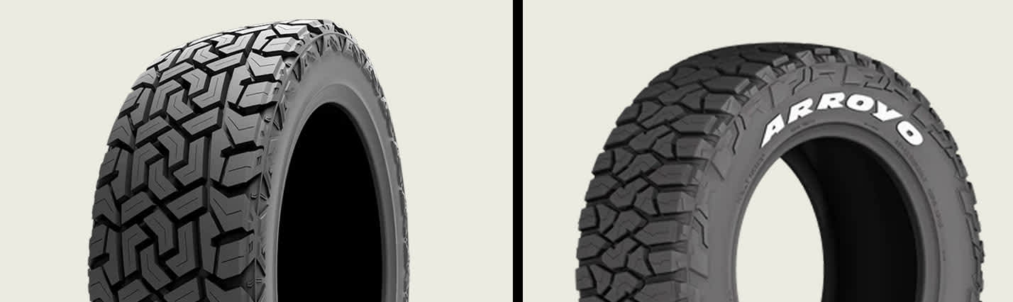 Gripmax MaxGrip X/T vs Arroyo Tamarock R/T tires