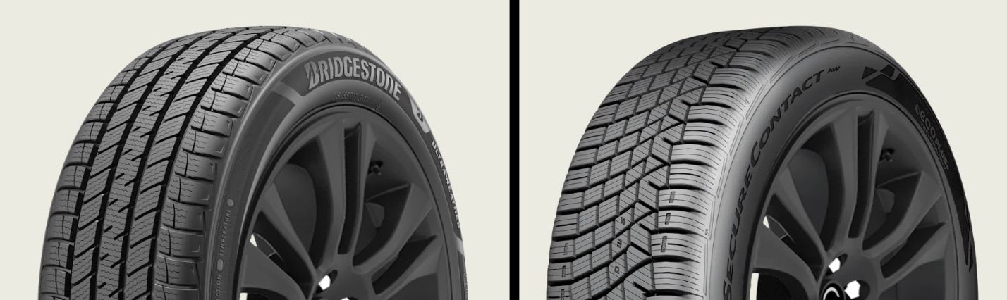 Bridgestone UltraWeather vs Continental SecureContact AW tires