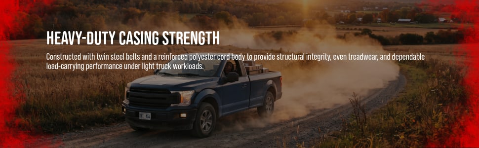 Uniroyal Laredo HT tires Heavy-Duty casing strength