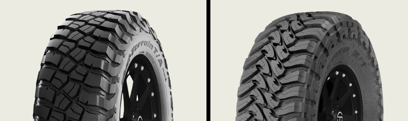 BFGoodrich Mud-Terrain T/A KM3 vs Toyo Open Country M/T tires