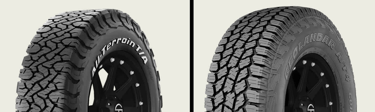 BFGoodrich All-Terrain T/A KO3 vs Yokohama Geolandar A/T4 G018 tires