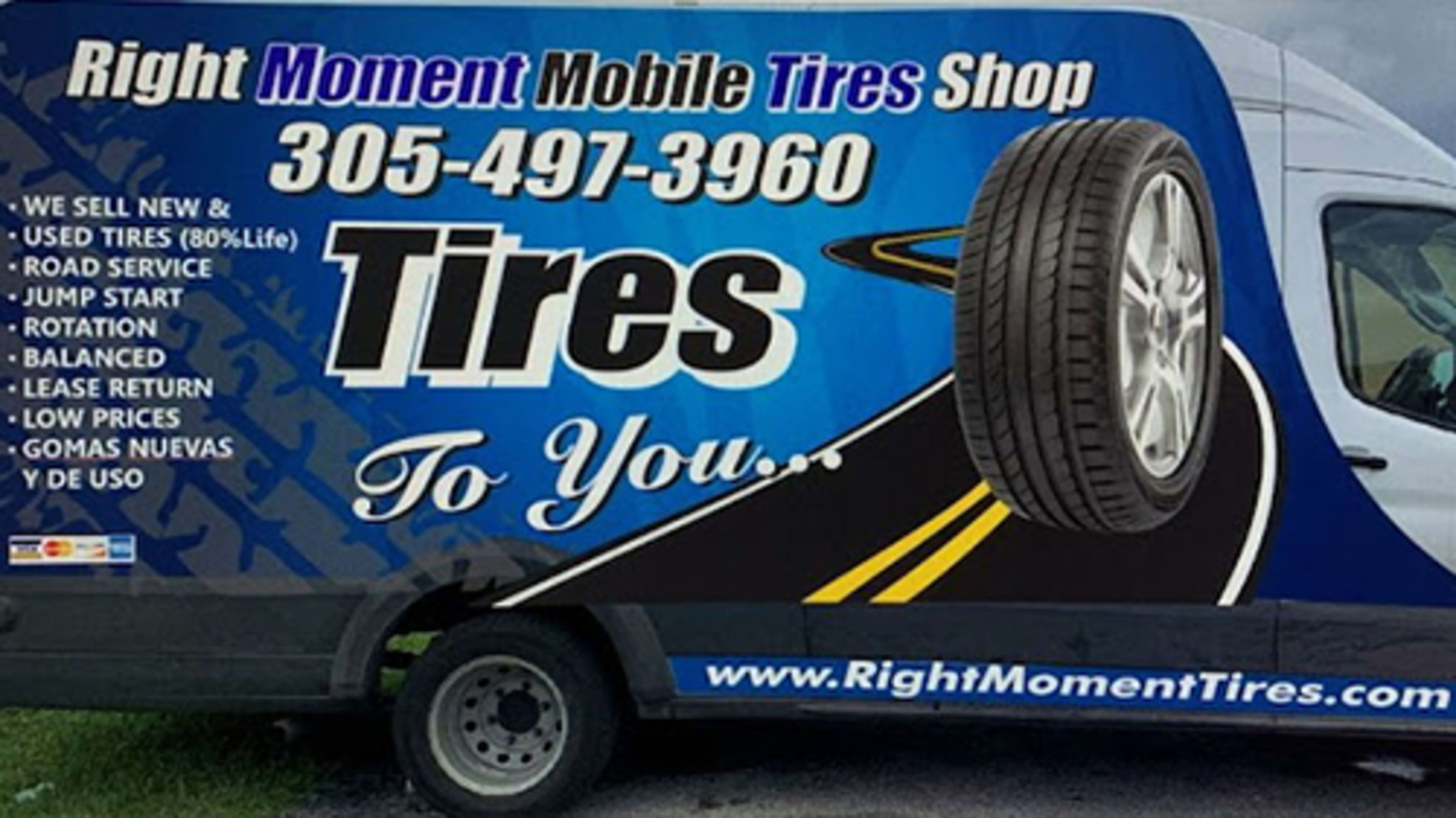 Mobile Installation by Right Moment Mobile tire in Miami, FL (20351 SW  140th Ave): Mobile Tire Installation Near Me