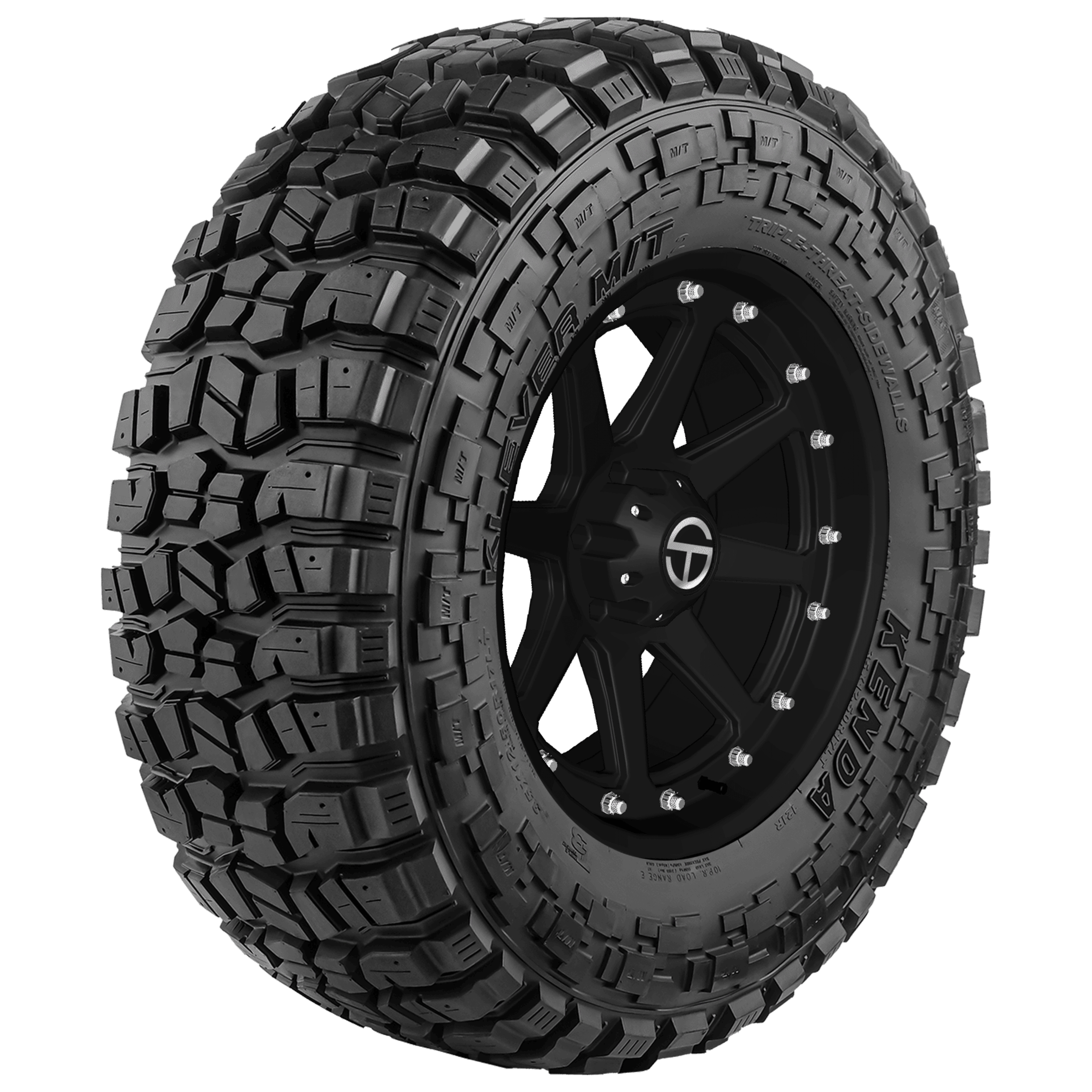 thumbnail image 2 of Kenda Klever M/T2 LT35X12.50R17 Tire – Load E 10-Ply – Raised Red Letters – Mud Terrain 2 of 5