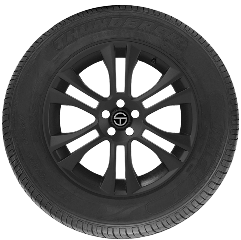 thumbnail image 2 of Thunderer Mach I R201 155/80R12 77T Touring Tires, 2-Pack, All Season, 60k Mile Warranty, Black Sidewall 2 of 5