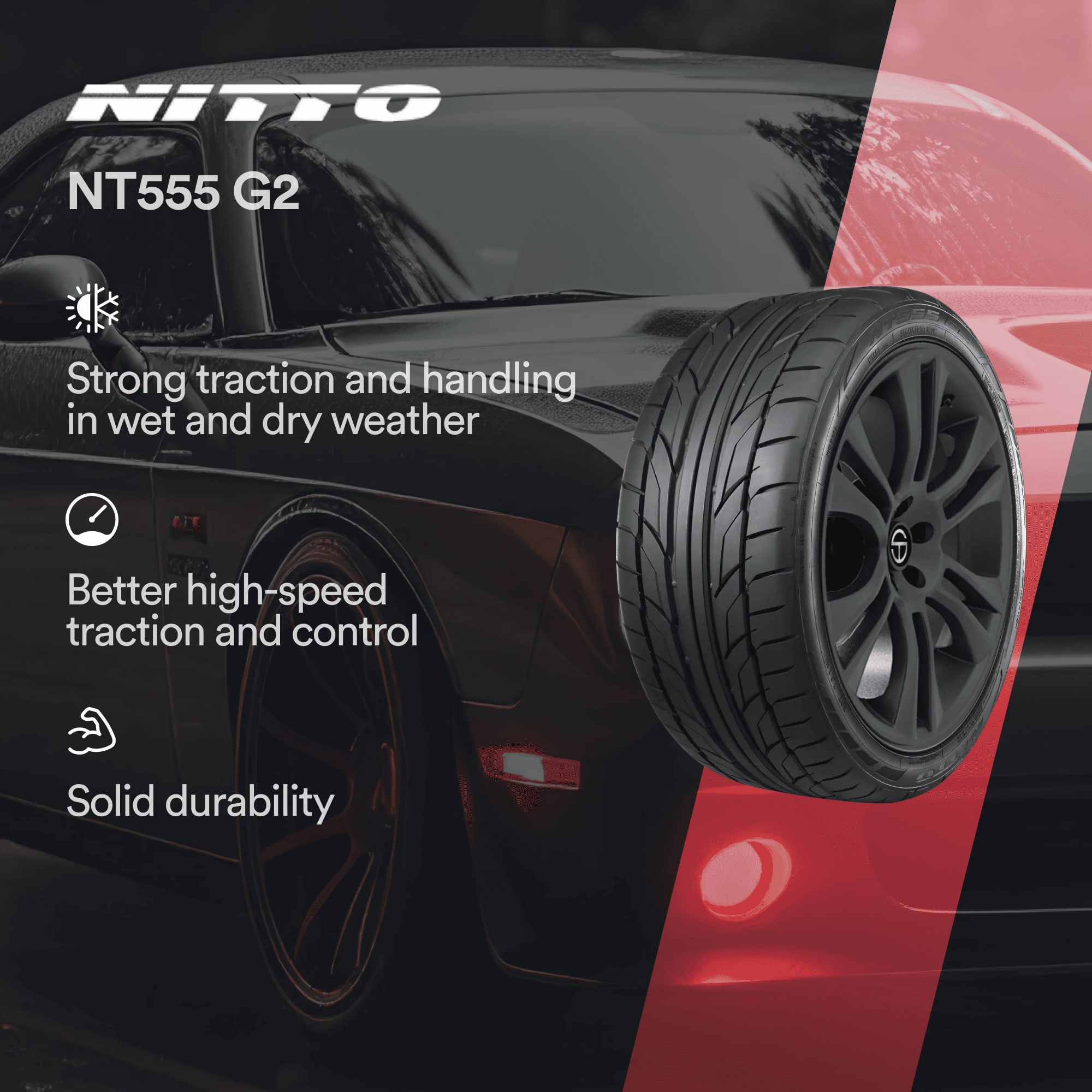 Nitto NT555 G2 UHP Passenger Tires Online | SimpleTire
