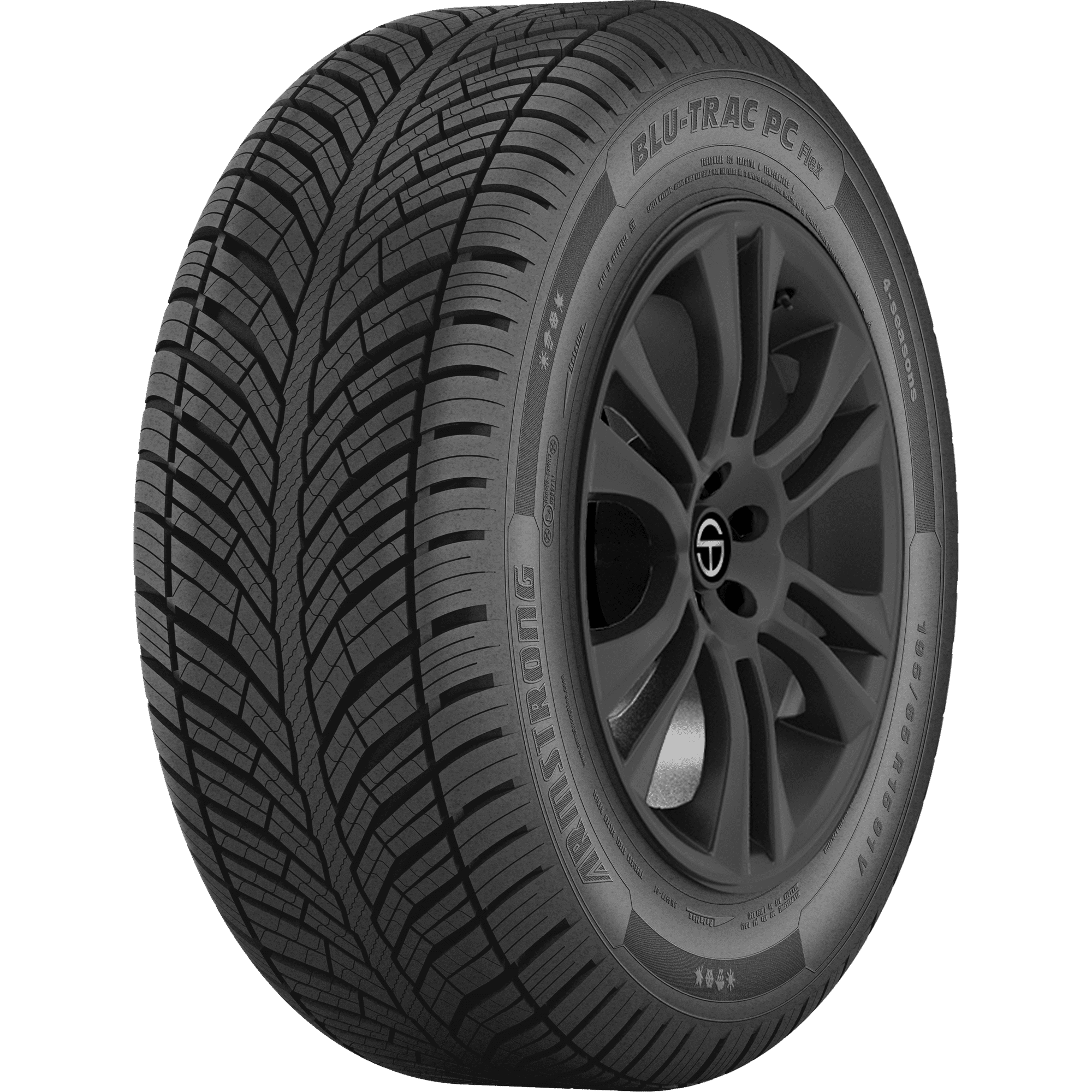 4 New Armstrong Blu-Trac PC Flex Tires 205/60R16 96V XL All Season | 50,000 Mile Warranty